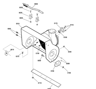 Part Location Diagram of 1687670YP Murray KIT, AUGER HSG, 33-INCH